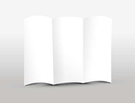 Trifold leaflet illustrationのイラスト素材