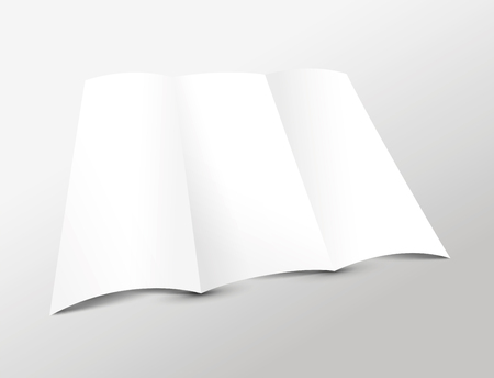 Trifold leafletのイラスト素材