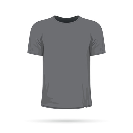 grey tshirt Vector illustration.のイラスト素材