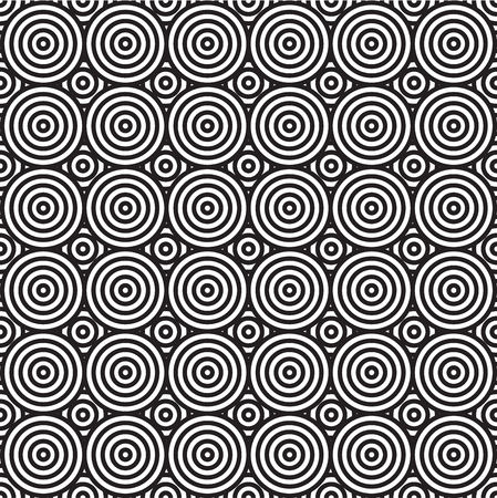 Black and white abstract seamless pattern illustration.のイラスト素材