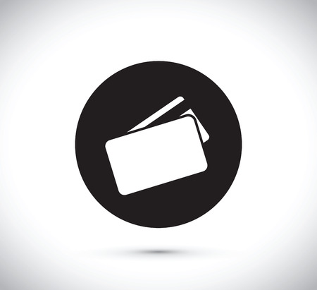 floating credit card iconのイラスト素材