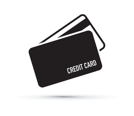 floating credit card iconのイラスト素材