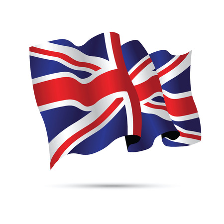 United Kingdom waving flagのイラスト素材