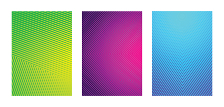 A4 Fading line pattern background setのイラスト素材