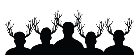 Stag do groupのイラスト素材