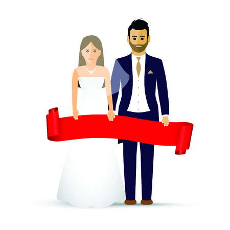 wedding couple as an iconのイラスト素材
