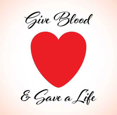 a give blood heartのイラスト素材