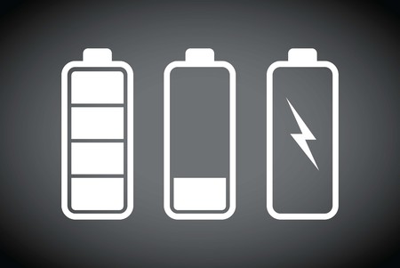 battery black charging levelsのイラスト素材