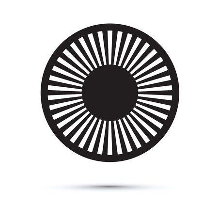Abstract black circleのイラスト素材