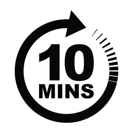 ten minutes iconのイラスト素材