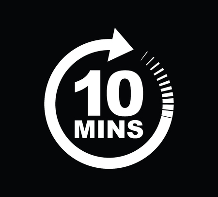 ten minutes iconのイラスト素材