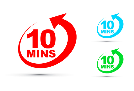 ten minutes icon setのイラスト素材
