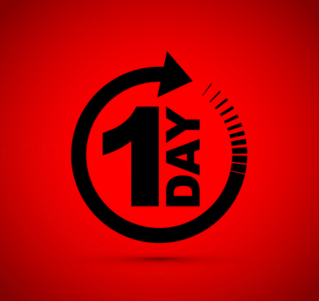 One day iconのイラスト素材