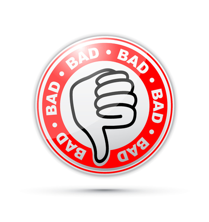 Bad thumbs down iconのイラスト素材