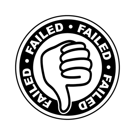 Failed thumbs down iconのイラスト素材
