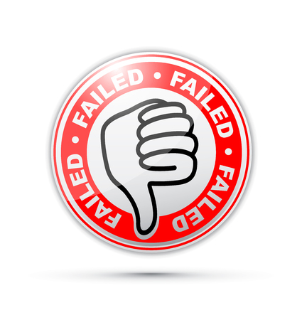 Failed thumbs down iconのイラスト素材