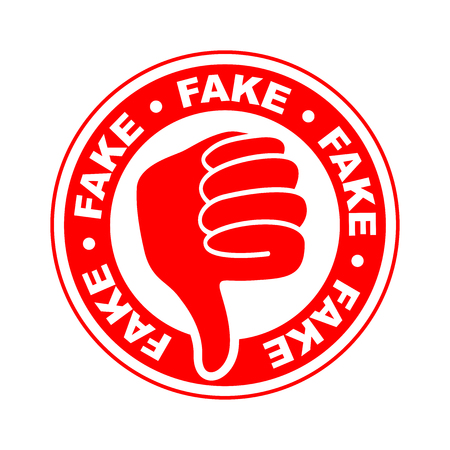 Fake thumbs down iconのイラスト素材