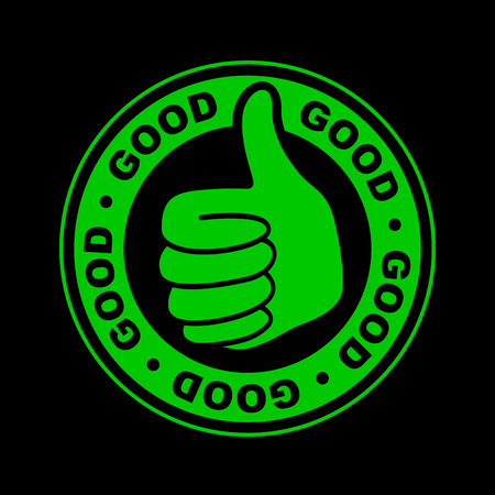 good thumbs up iconのイラスト素材