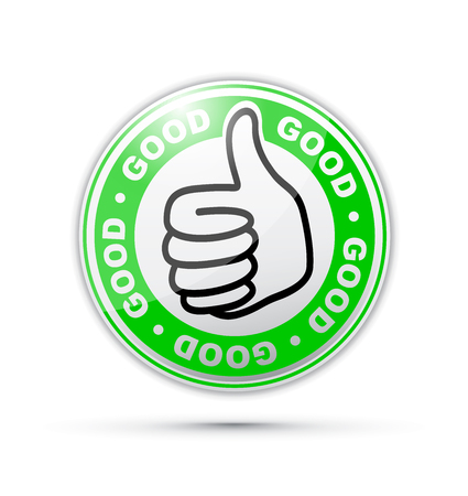 good thumbs up iconのイラスト素材