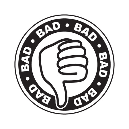 Bad thumbs down iconのイラスト素材