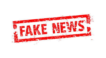 Fake news rubber stampのイラスト素材