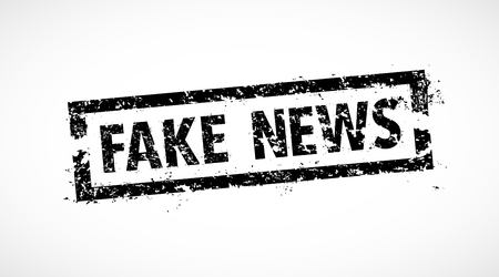 Fake news rubber stampのイラスト素材