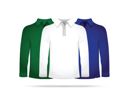 Set of three long t-shirtsのイラスト素材