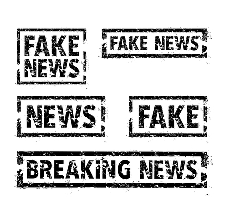 Set of news stampsのイラスト素材