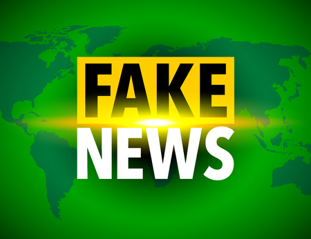 Fake news world iconのイラスト素材