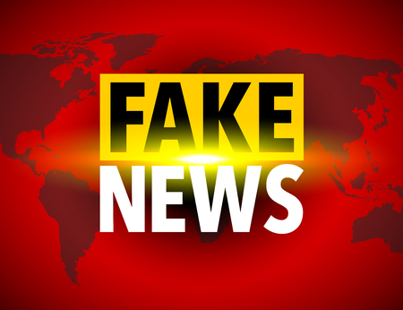 Fake news world iconのイラスト素材