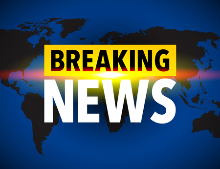 Breaking news world iconのイラスト素材