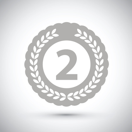 Second place medalのイラスト素材