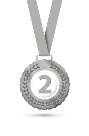 Second place medalのイラスト素材