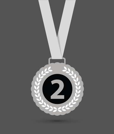 Second place medalのイラスト素材