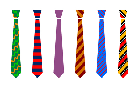 Colourful tie setのイラスト素材
