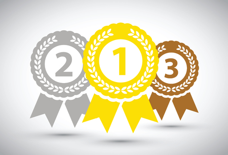 Top three medalsのイラスト素材