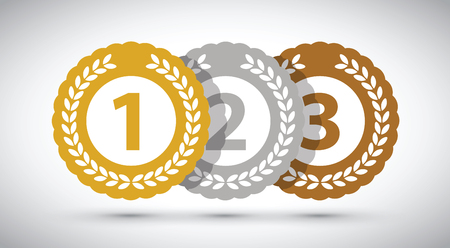 Top three medalsのイラスト素材