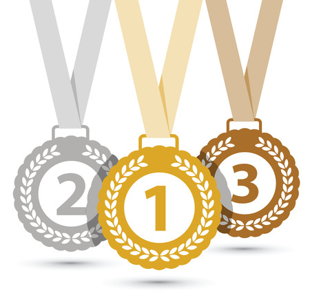 Top three medalsのイラスト素材