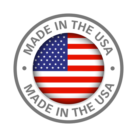 made in america flag iconのイラスト素材