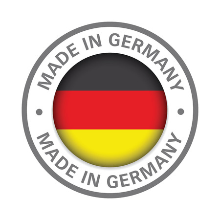 made in germany flag iconのイラスト素材