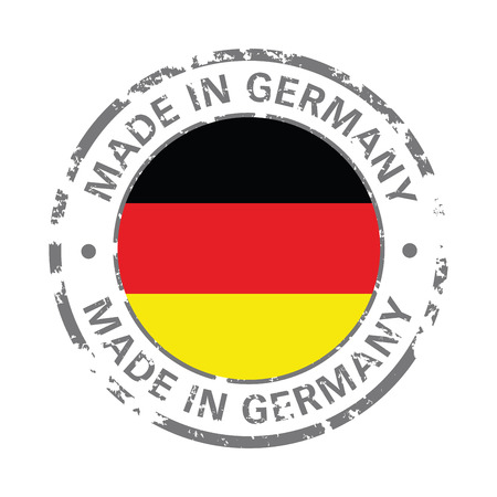 made in germany flag grunge iconのイラスト素材