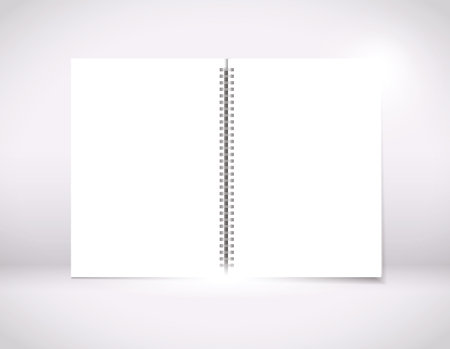 White paper wiro bindのイラスト素材