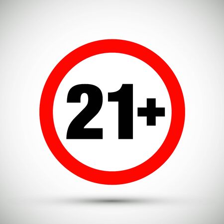 a twenty-one years over iconのイラスト素材