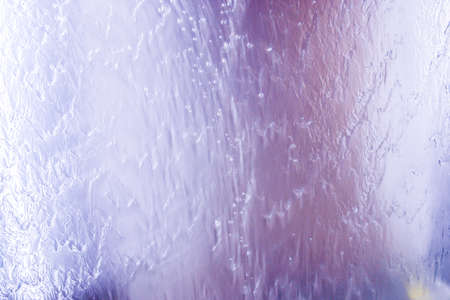 Polished stainless steel sheet metallic surfaceの写真素材