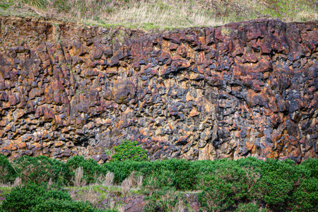 Black and brown rocky cliff face texture 03