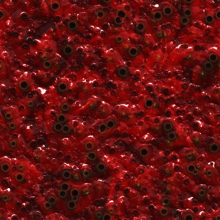 Deep red boiling blood texture 3D illustrationの写真素材