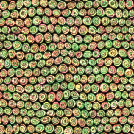 Tiny Christamas Squiggly Swirly Spiral Circles Seamless Texture Patternの写真素材
