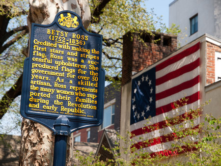 Betsy Ross - Philadelphia, USAのeditorial素材