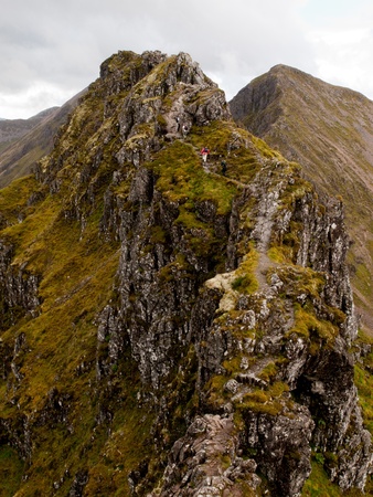 Aonach Eagach Ridge, Scotlandの写真素材