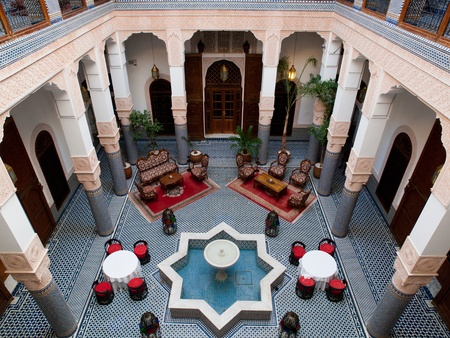 Riad, Fez, Moroccoのeditorial素材